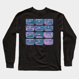 90's Techno Mixtapes Long Sleeve T-Shirt